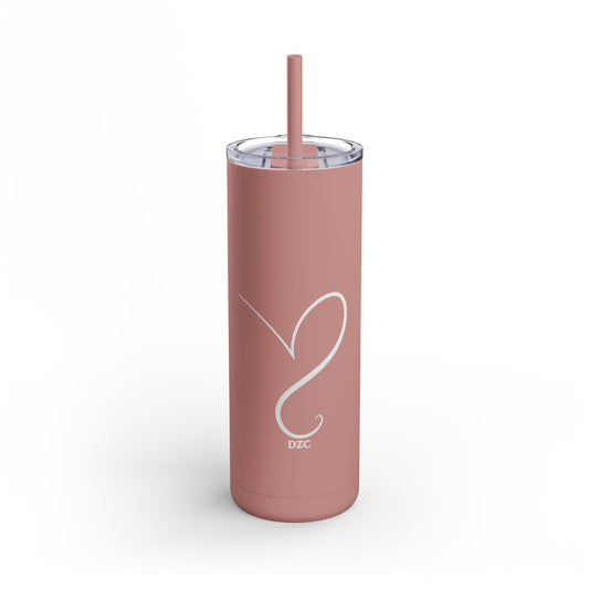 Skinny Matte Tumbler with Elegant Design, Perfect for Coffee Lovers, Travel, Gifts, Eco-Friendly, Party Favors, Daily Use